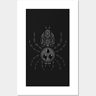 Tarantula Cartoon (Ceratogyrus darlingi) Posters and Art